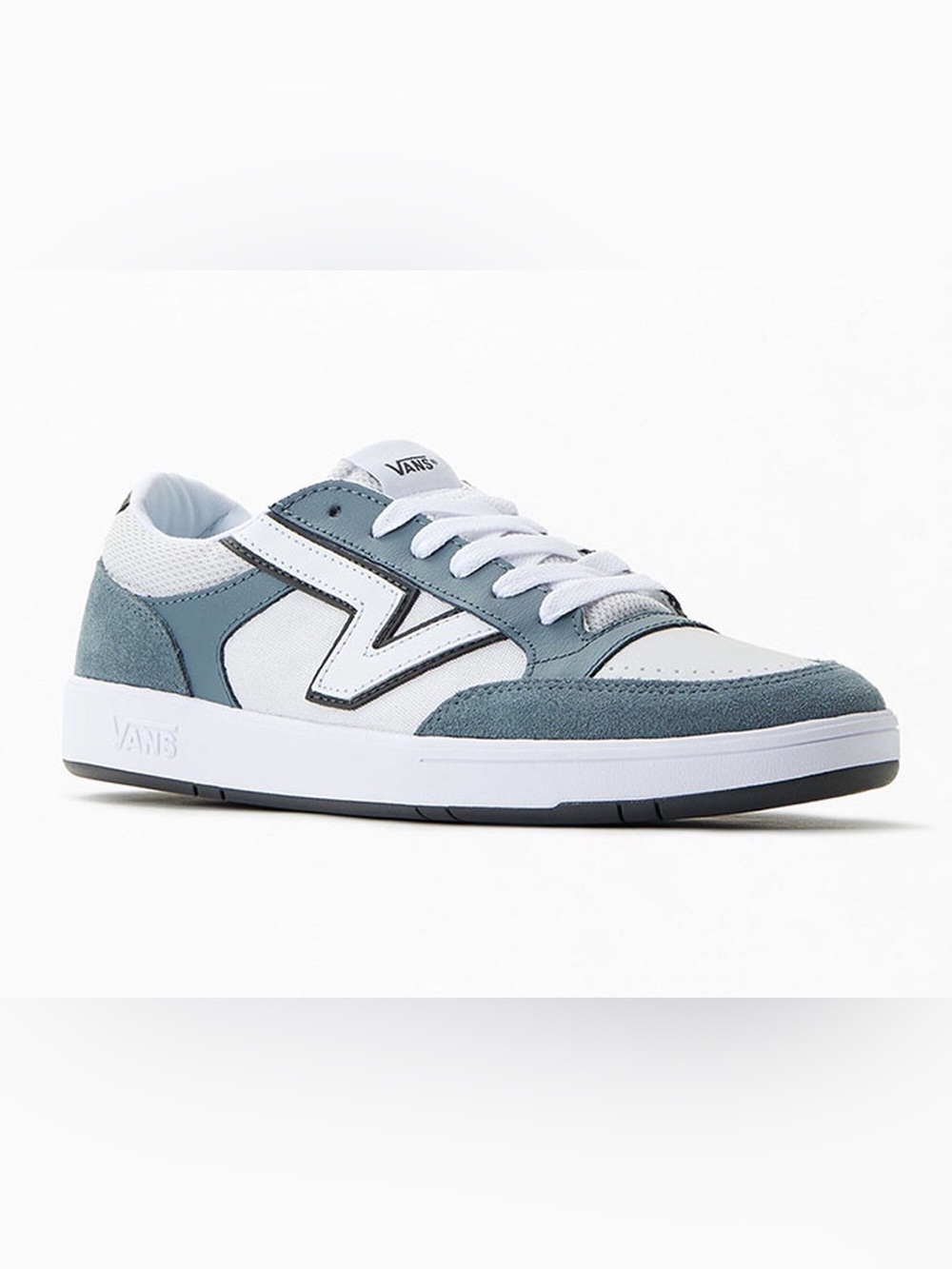 Vans Lowland CC Freshman Shoes Stormy Weather Mens 9 Womens 10.5 Blue/Gray White